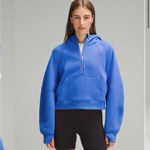 Lululemon Half Zip Scuba Hoodie - pipe dream blue, XL/XXL